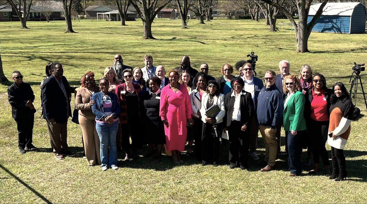 Officials and community members gathered on Tuesday for a press conference announcing the Expanding Parents’ Access to Nontraditional Delivery Grant.