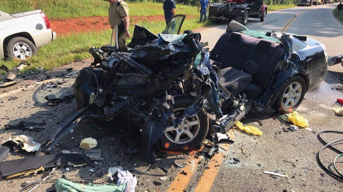 Three people, including an infant, died in this car crash in Monroe County on Thursday. The drivers of both vehicles died shortly after the wreck and the baby died Monday.