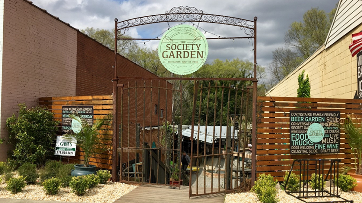 The Society Garden in Ingleside Village in Macon.