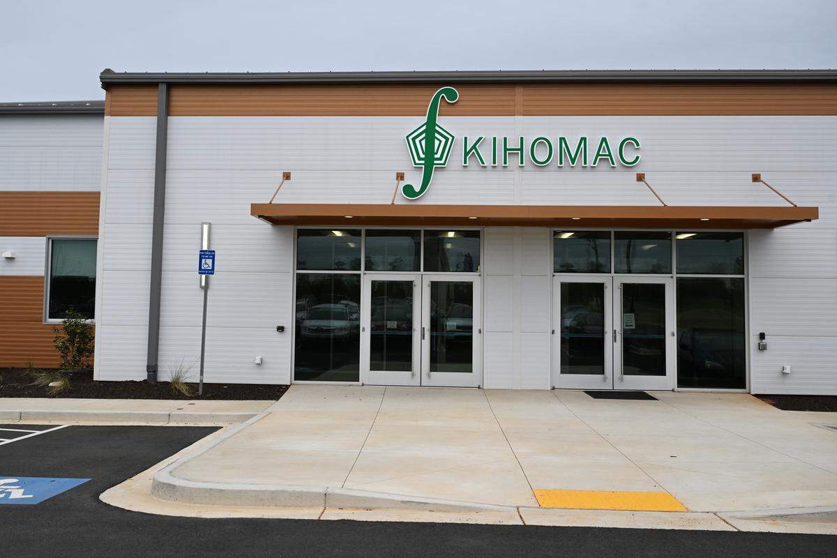 The new KIHOMAC aerospace manufacturing and engineering facility at 1978 Lightning Way in Warner Robins, Georgia.