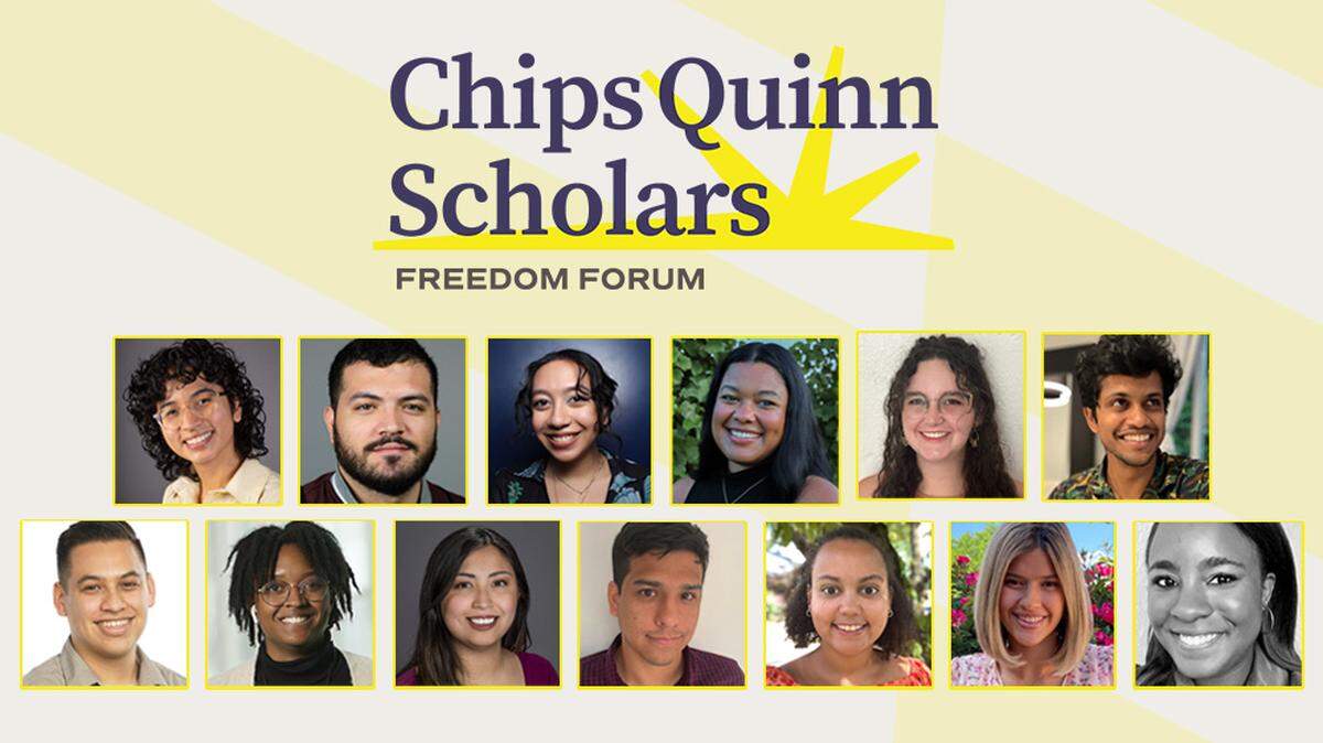 The 2023 Chips Quinn Scholars program fellows.