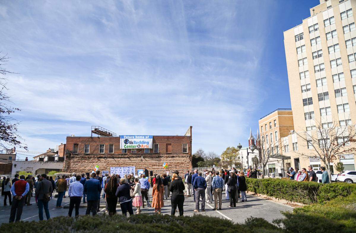 The Otis Redding Foundation held a press conference Tuesday morning to announce the Otis Redding Center for the Arts will be built on Cotton Avenue.