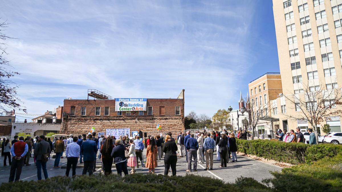 The Otis Redding Foundation held a press conference earlier this year to announce the Otis Redding Center for the Arts will be built on Cotton Avenue.