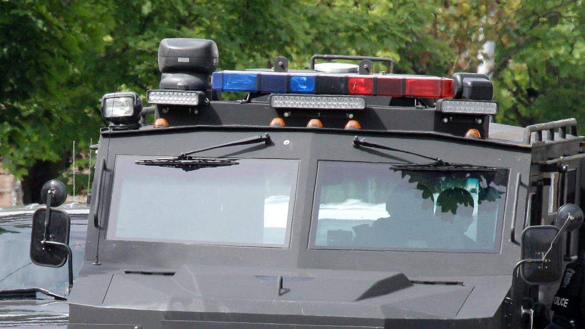 The man refused to speak to SWAT negotiators during the standoff, police said. (AP Photo/Ted S. Warren)