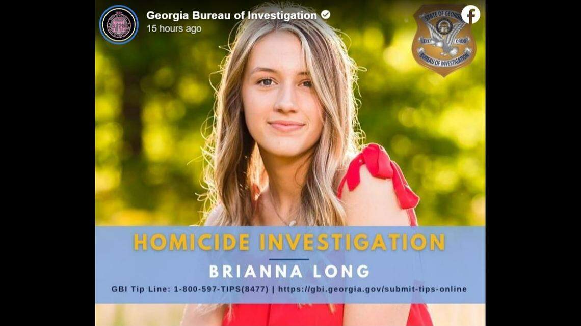 Brianna Long, 21, was killed by a stray bullet during a fight outside the South Georgia bar where she worked, state investigators say.