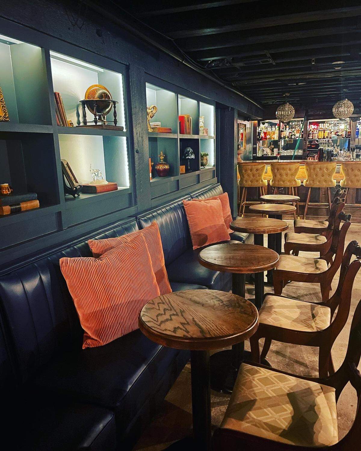Black Cat Liquor & Libations is a new upscale cocktail bar below Kinjo Kitchen + Cocktails at 497 Second St., Suite A, downtown Macon.