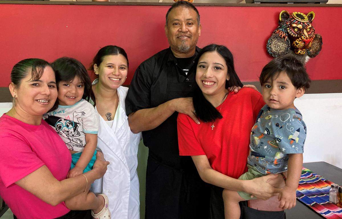 The Alaniz Family just opened Chevo’s Mexican Restaurant at 4921 Riverside Drive, Suite 2, in Macon. From left to right, Imelda Maldonado, Melena Alaniz, Evelin Alaniz, Juan Alaniz, Kimberly Alaniz and Jayden Alaniz.