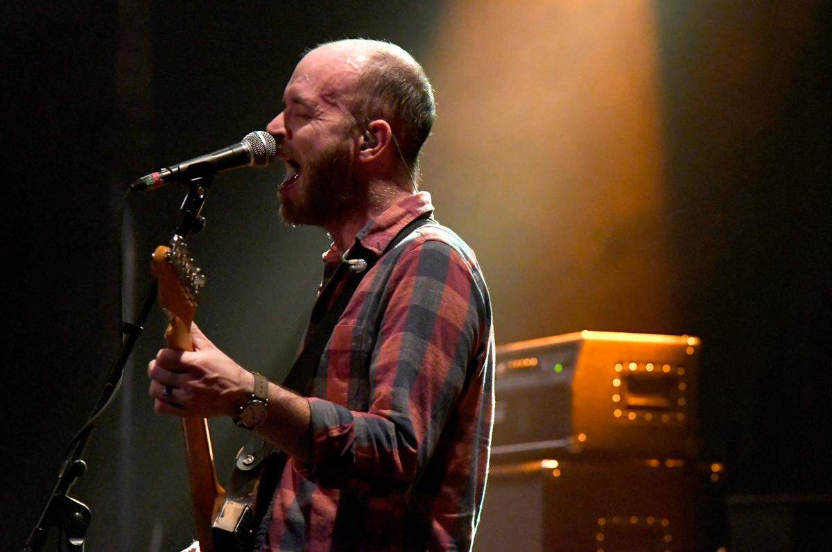 JASON VORHEES/THE TELEGRAPH Macon, GA, 07/27/2019: Nathan Hussey, lead vocalist with “All Get Out,” performs with the band July 27 during Bragg Jam at the Hargray Capitol Theatre.