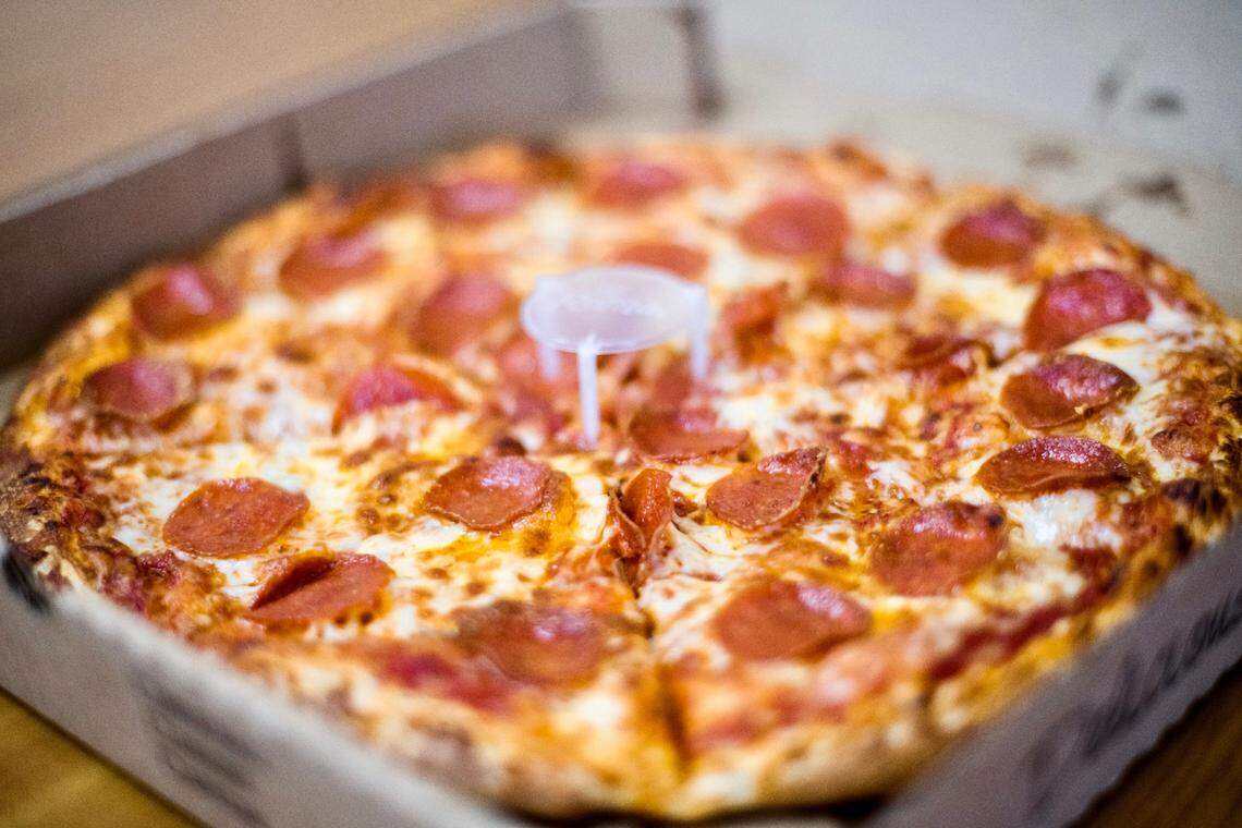 Pizza selection available at Cow Pies Pizza Co. located at 6001 Watson Blvd. in Byron.