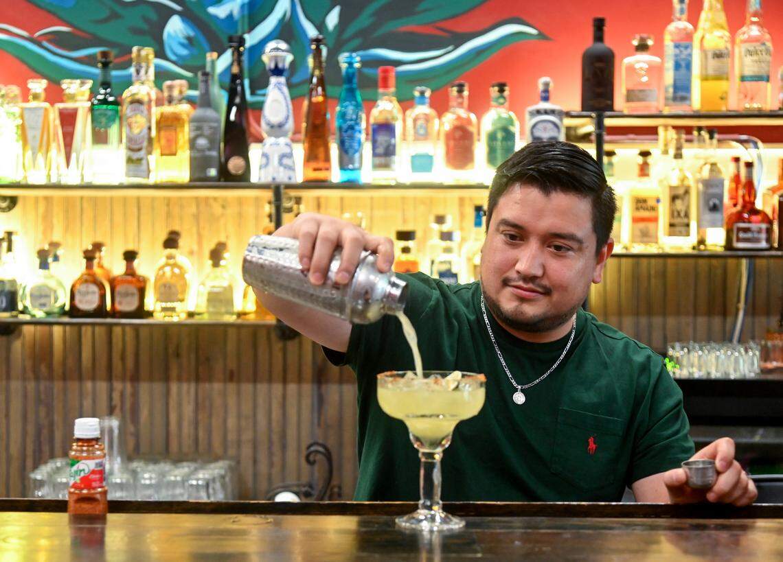 German Marin, co-owner of The Daisy Tequila and Margarita Bar at 158 Cherry St. in downtown Macon.