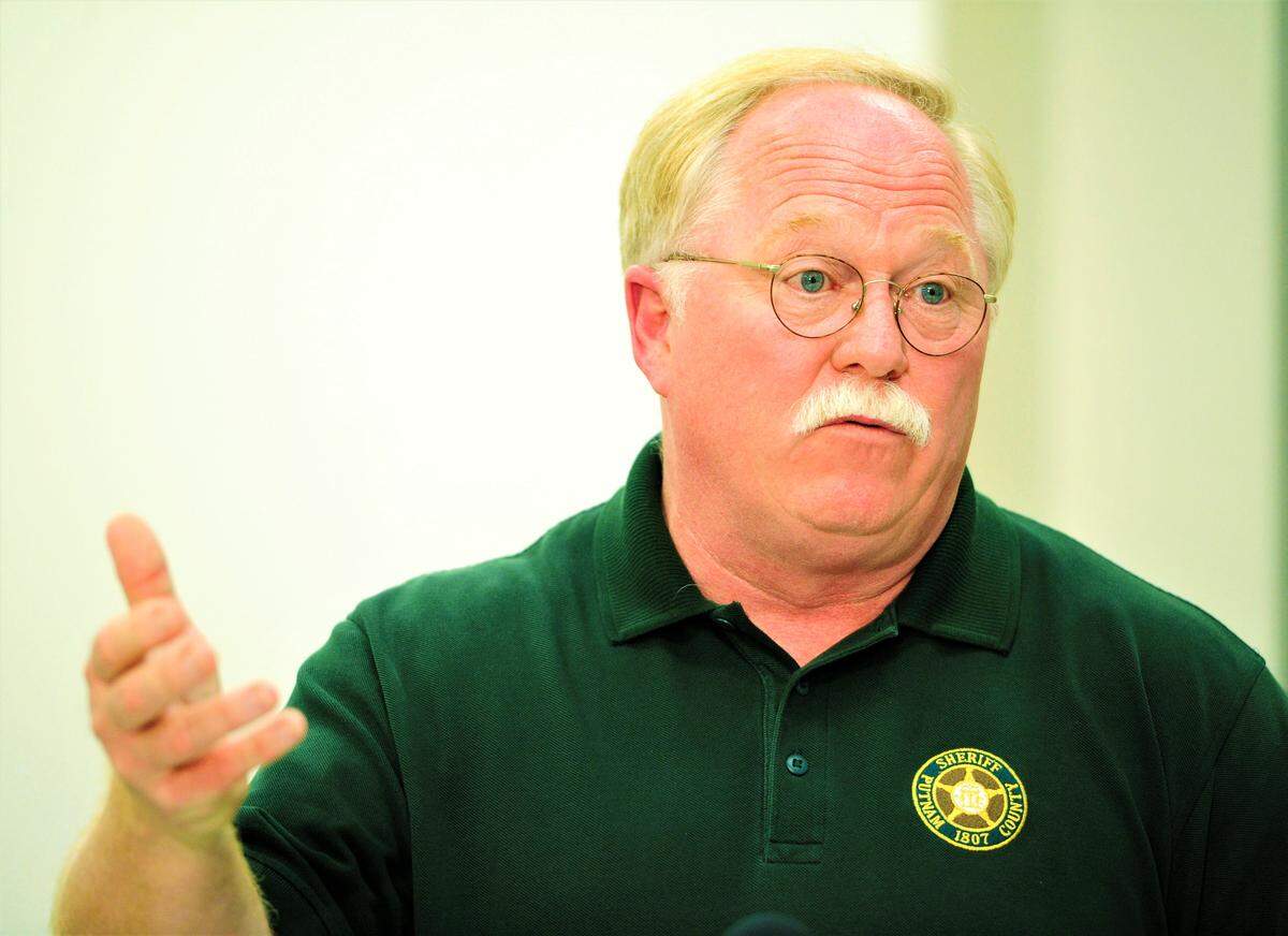 Putnam County Sheriff Howard Sills at a news conference in 2014.