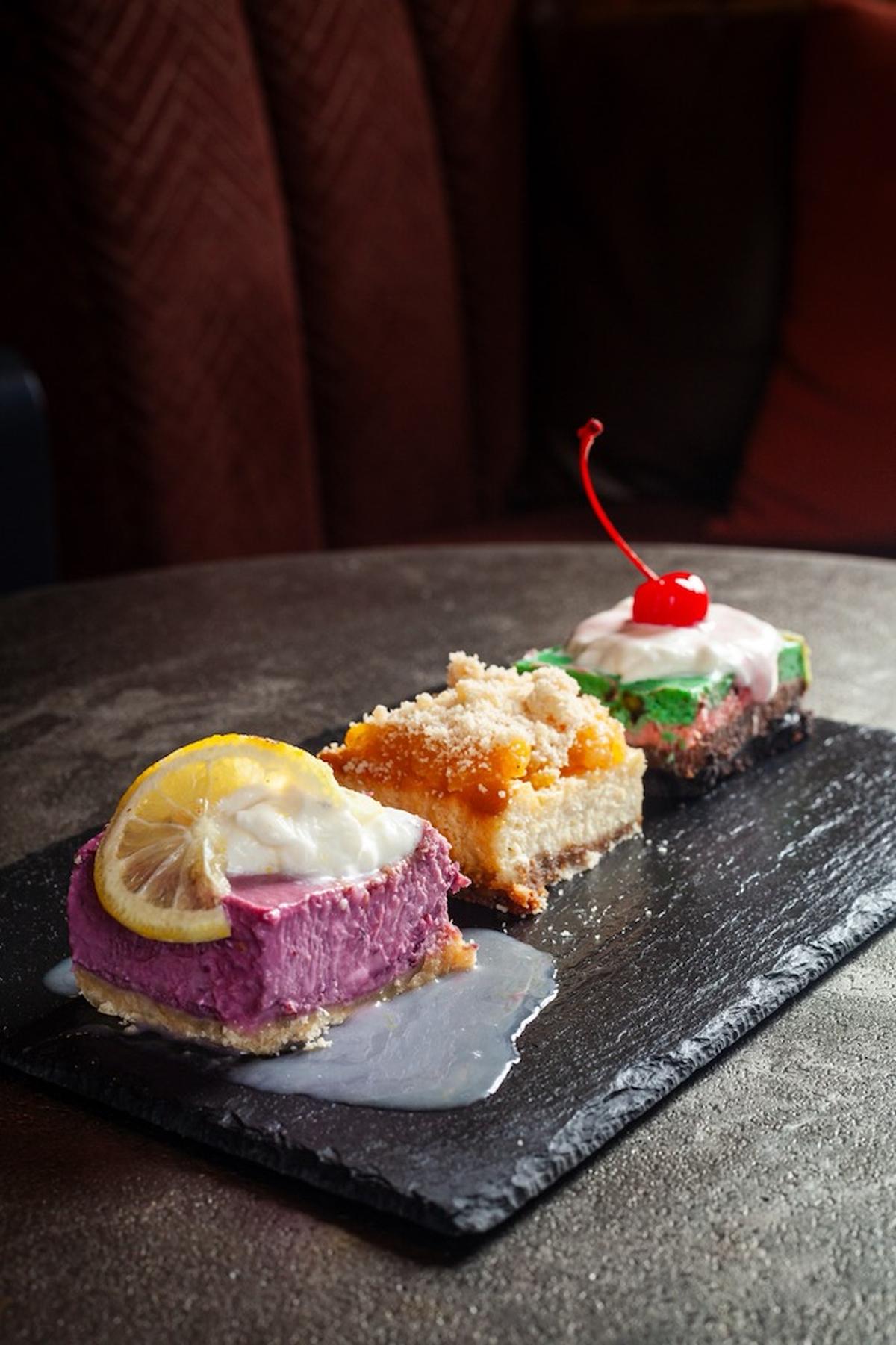 Loom’s cheesecake trio, part of the upcoming Macon Baking Week.