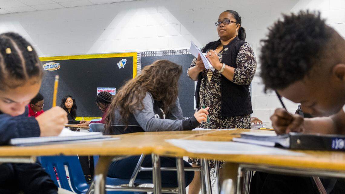Shandrina Griffin-Stewart grew up in East Macon and attended Appling Middle School where she serves as principal. Appling Middle is among three Bibb County schools where the chief turnaround officer, appointed by the governor, is at work.