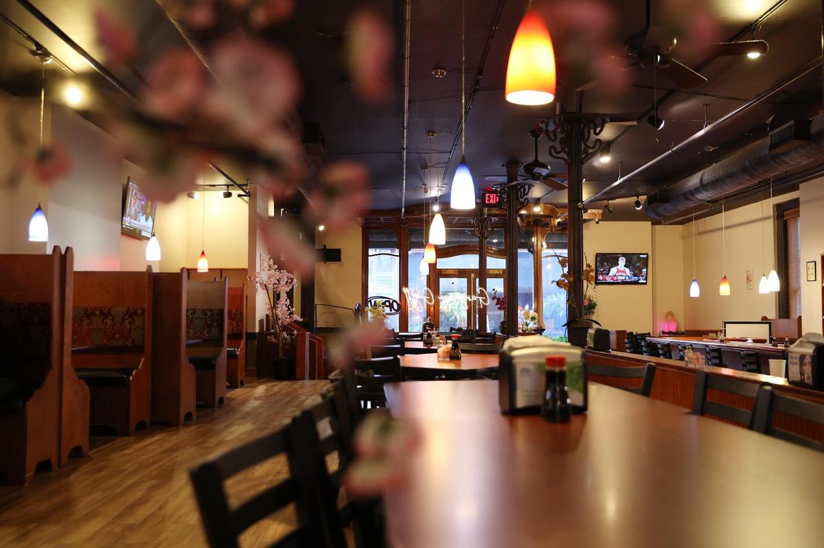 Korean restaurant Gangnam Grill sits on Mulberry Street Lane on Tuesday, Jan. 14, 2025, in downtown Macon, Ga. The new casual, fast paced Korean restaurant sits in the space where Ninja Steakhouse and Sushi used to be, but with the same family ownership.