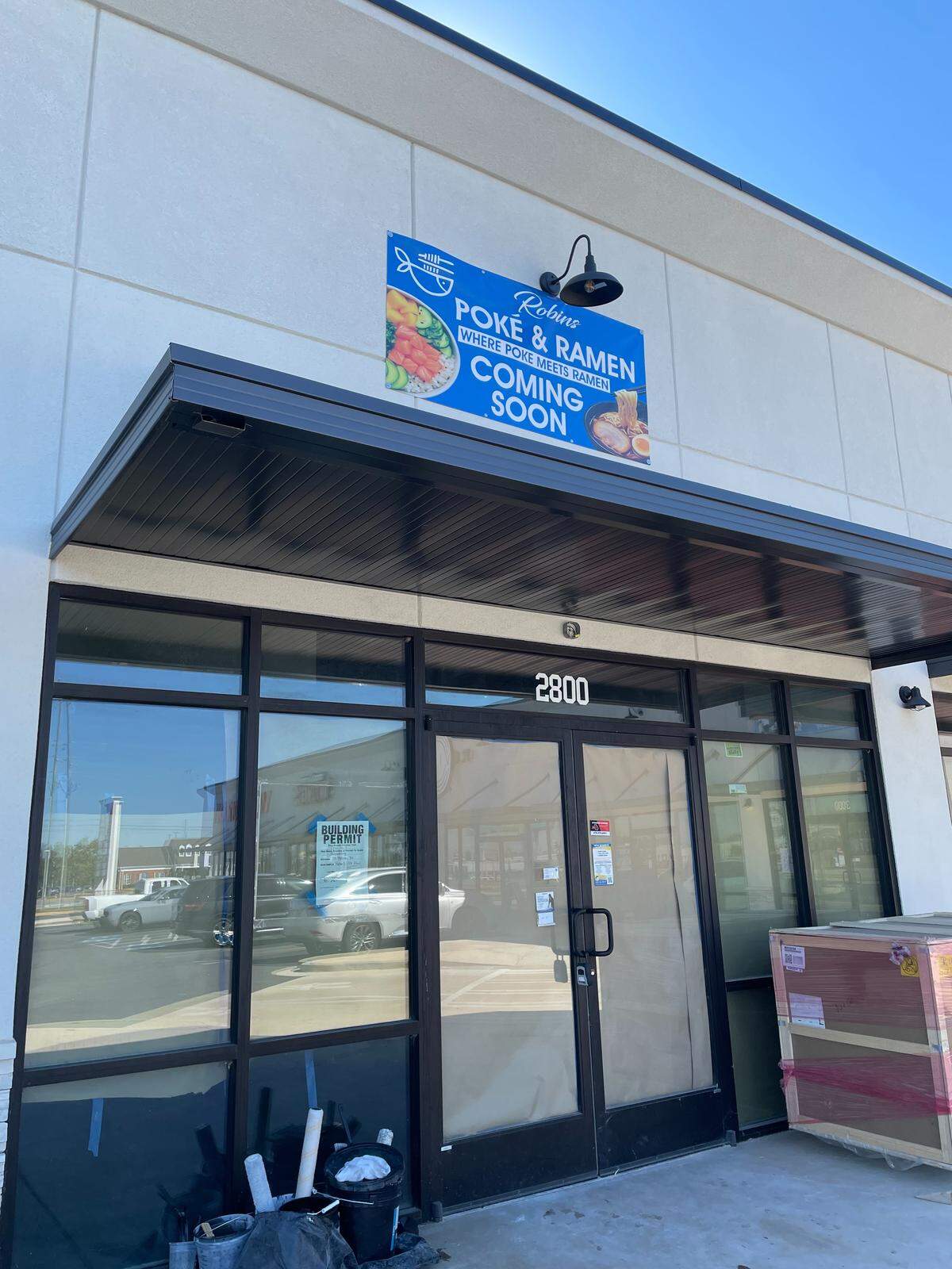 Robins Poke & Ramen is coming soon to 840 Ga. 96, Suite 2800, next to The Peach Cobbler Factory in the Century Market Plaza in Warner Robins. The space is now being customized for the new restaurant.