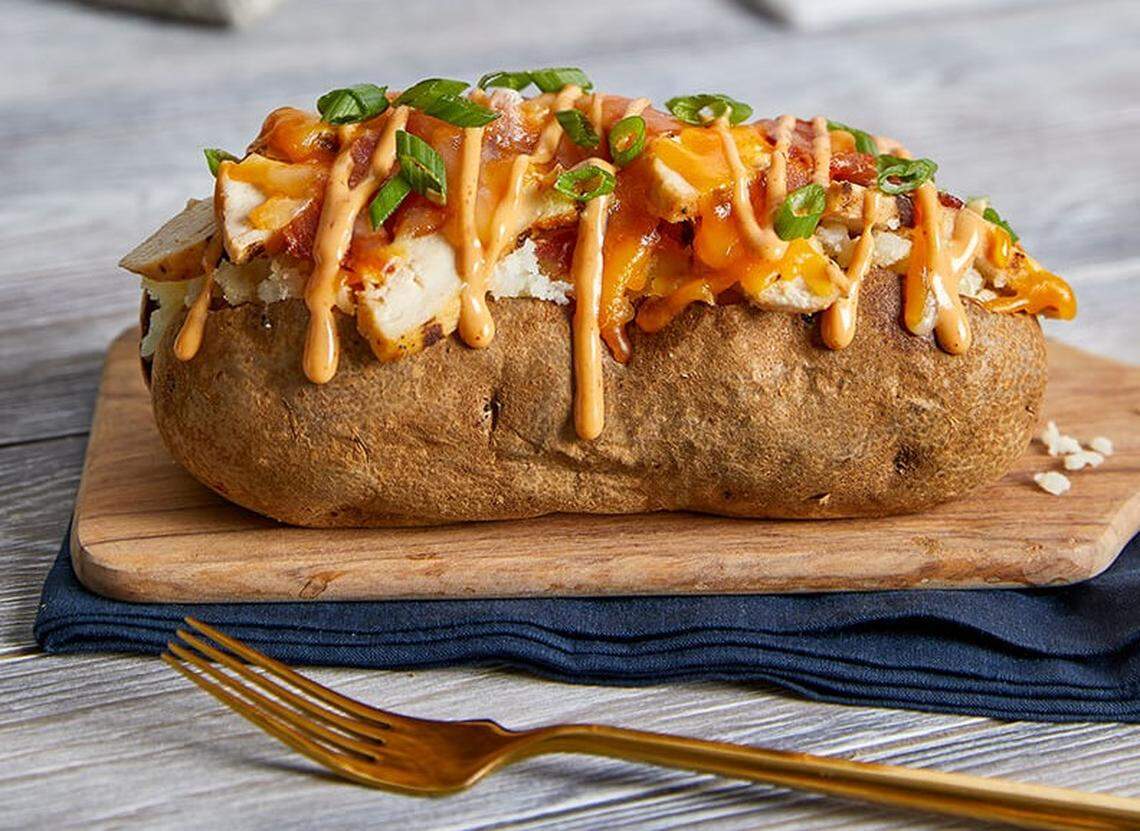 McAlister’s Deli also serves enormous baked potatoes, as well as soups and salads.