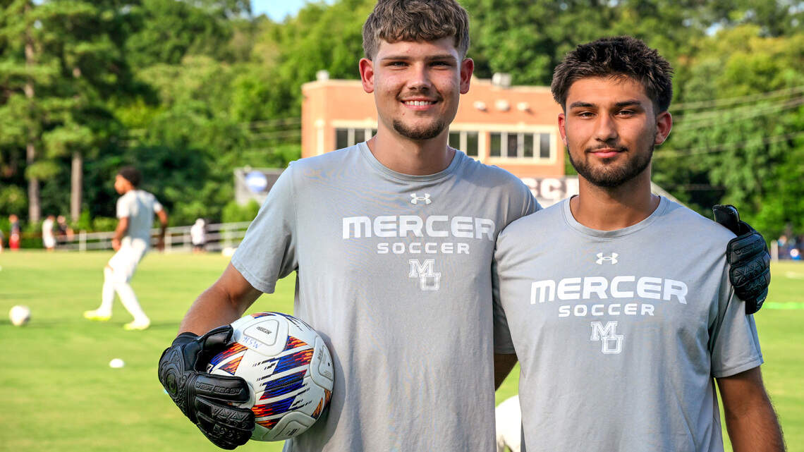 Mercer soccer team features strong father-son bonds