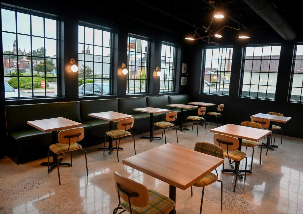 Seating available in the bar area at Longleaf Distillery at 664 Second St. in downtown Macon.