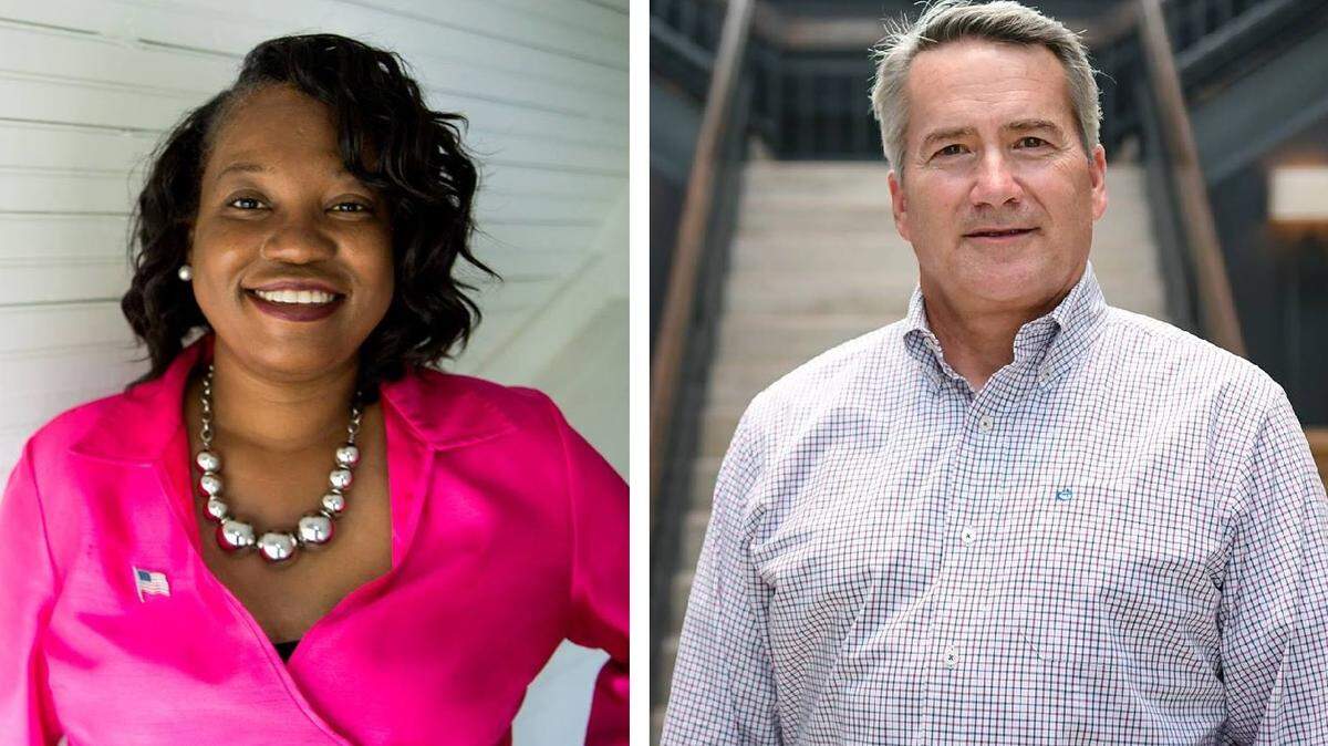 Tabitha Johnson-Green, left, and Jody Hice