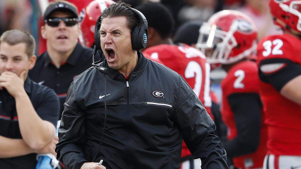 Georgia receivers coach James Coley.