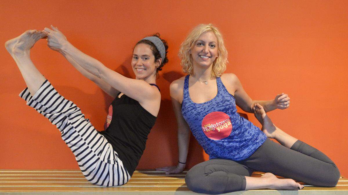 Ashley Dunwody and Rachel Gerrity are co-owners of Hometown Yoga in Macon.