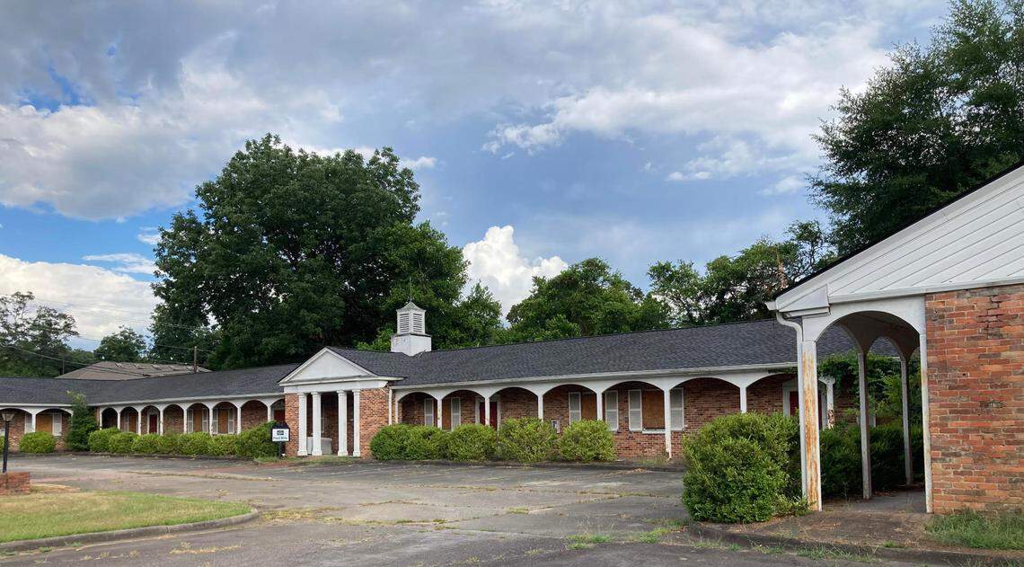 A certificate of appropriateness has been approved for the demolition of the New Perry Hotel and Motel. The one-story motel, added to the property behind the hotel in 1955, is pictured here.