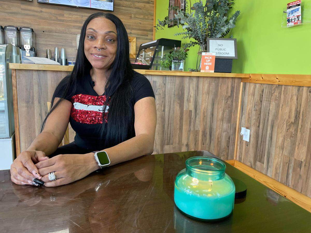 Sherwauna Cunningham, co-owner of Crooklyn Roots in Byron.