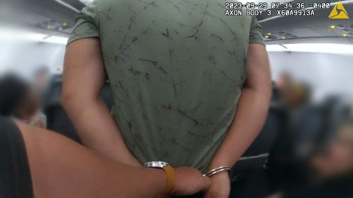 A man wanted for masturbating in front of a young passenger in at Atlanta’s airport was pulled off his return flight and arrested, police said.