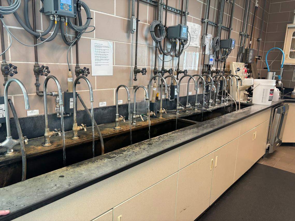 Water is constantly being tested at every phase of the water treatment process.