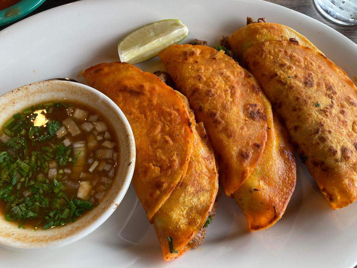 Quesabirria Tacos at Sol Azteca Mexican Grill, a new restaurant in Warner Robins.