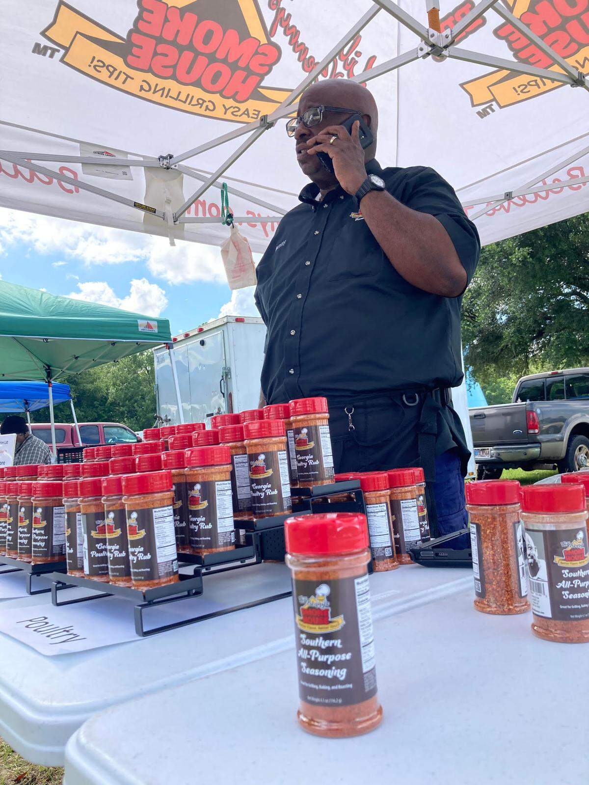 Benny “Lil Benny” Burks at the International City Farmer’s Market in Warner Robins.
