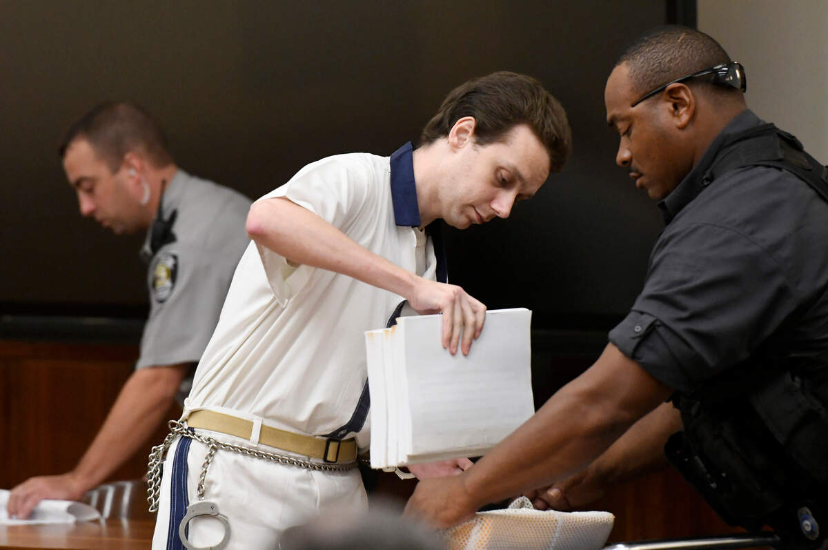 Stephen McDaniel during appeal hearing on Aug. 17 in Augusta. McDaniel is currently serving a life sentence for the June 2011 murder Lauren Giddings.