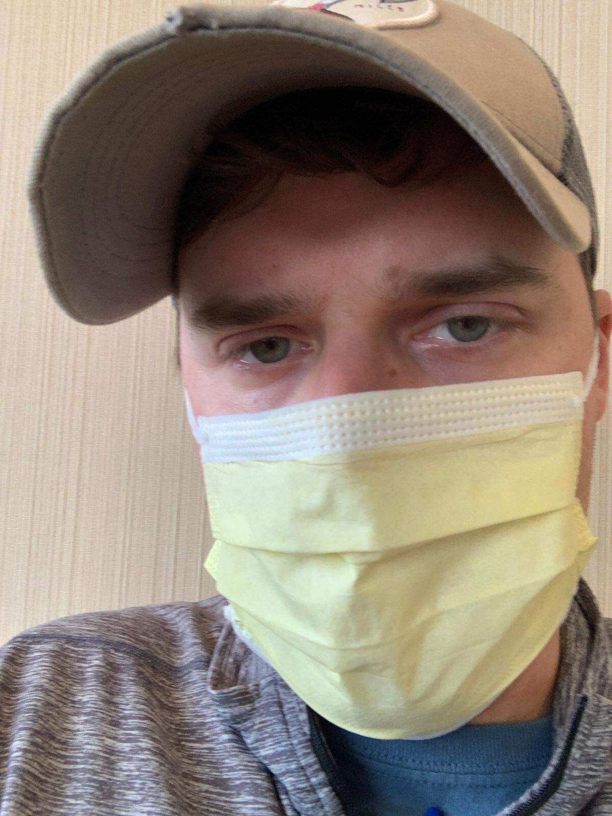 Jordan Josey in spring 2020 around the time he contracted COVID-19.