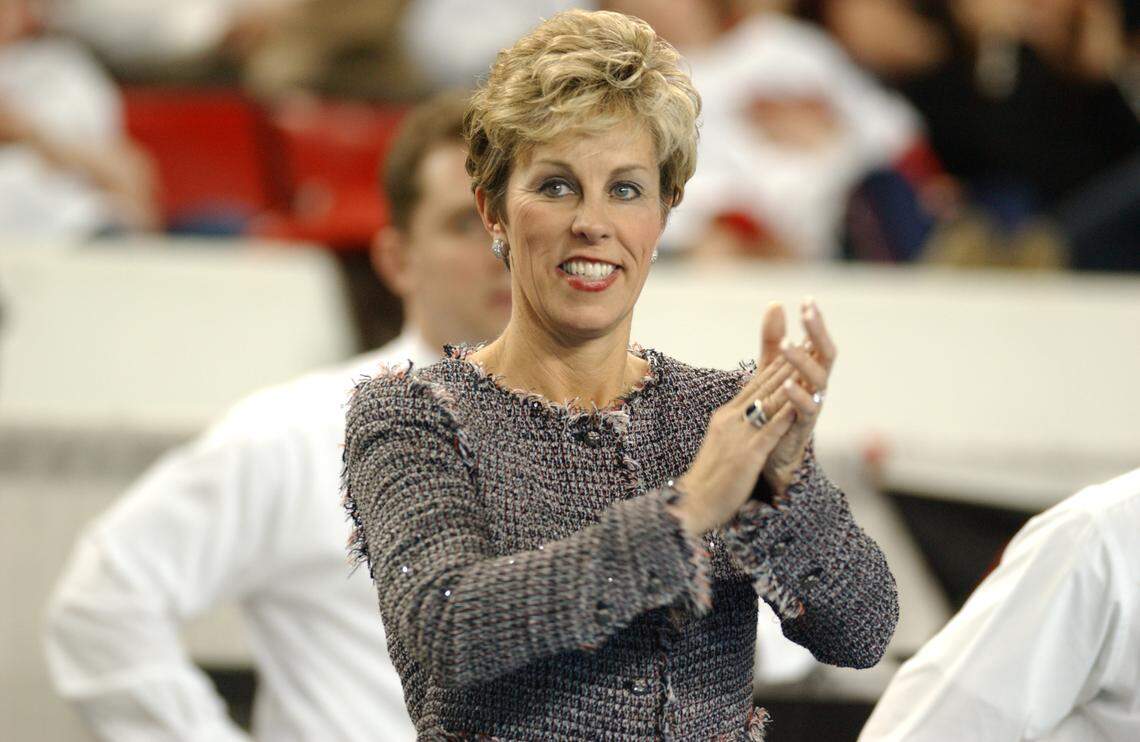 Suzanne Yoculan Leebern as seen in her head coaching days at University of Georgia.
