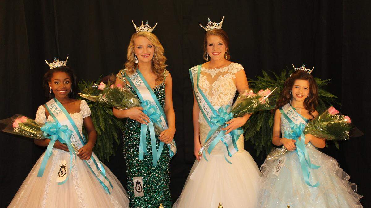 Among the recently named Harness Festival queens are, from left, Kandice Lumpkin, Gillian Pritchett, Nadia Sloan and Lexi Belle Hardy.