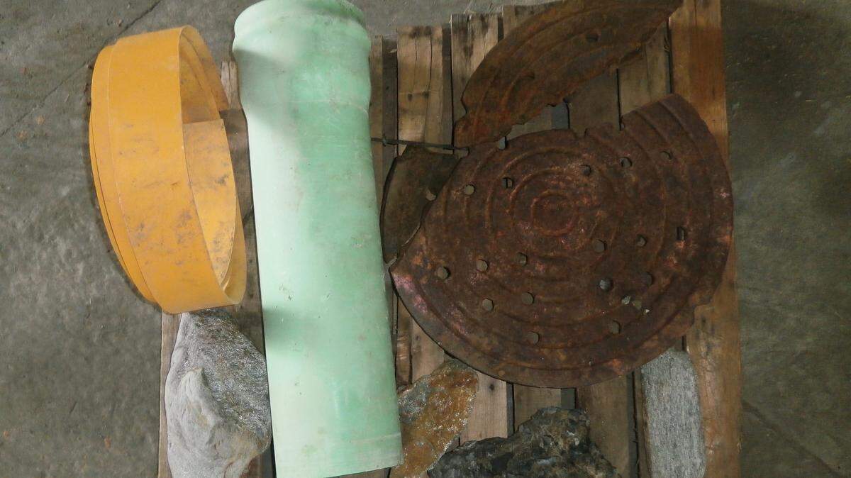 Items pulled from the blocked Macon Water Authority sewer line. The blockage caused a 4 million-gallon spill July 18 and 19 and closed a portion of the Ocmulgee River.