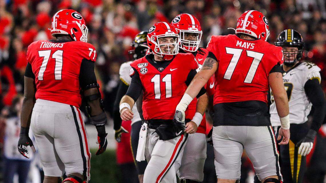 Georgia’s offensive line flexes depth, talent during win over Missouri