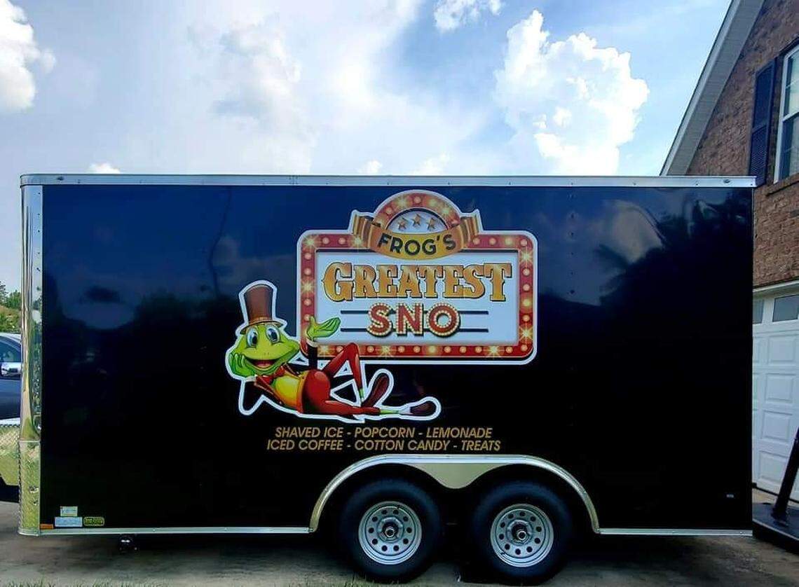 Jamie and Kris Carr have a mobile shaved ice truck in addition to their two children’s clothing stores in Warner Robins.