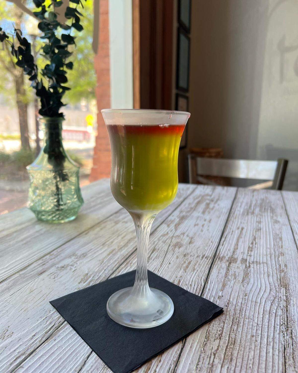 “Kiss My Irish Lass” cocktail at Pearl Passionate Cuisine & Cocktails for St. Patrick’s Day 2023.
