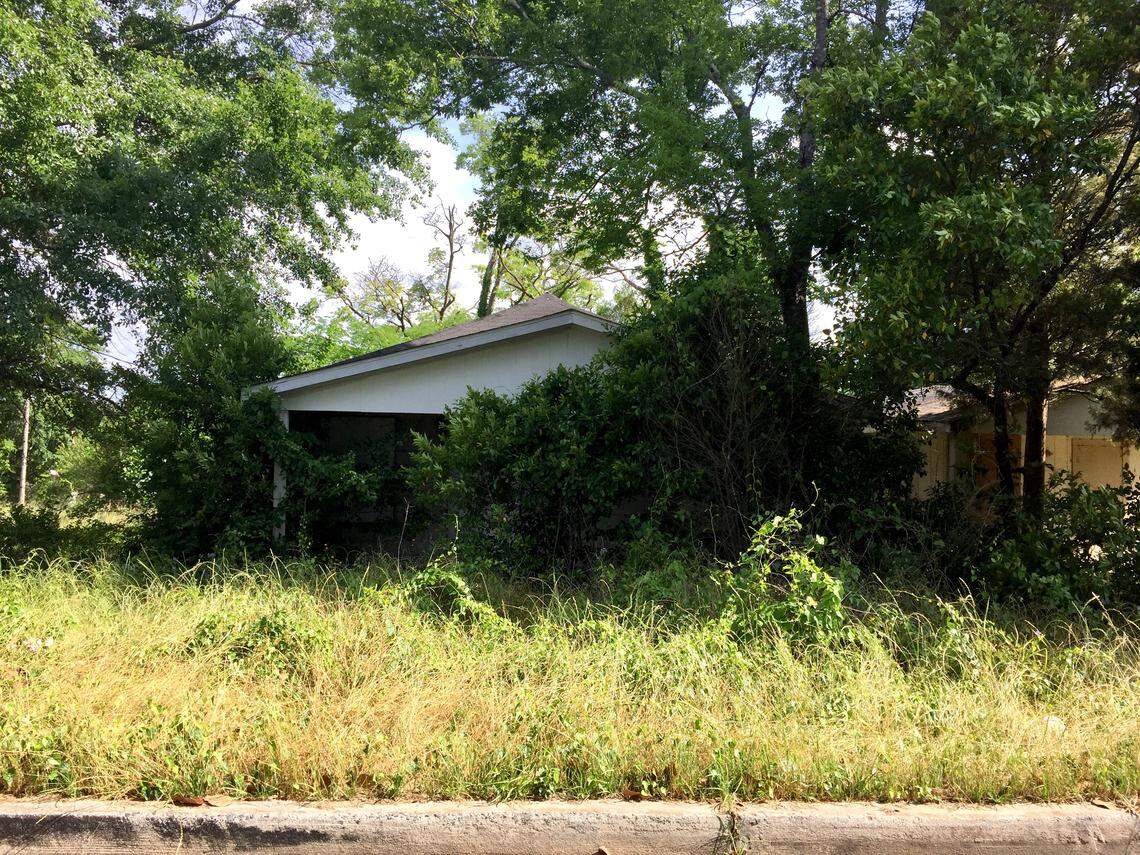 Nearly 160 vacant properties line the streets of Fort Hill in east Macon. The greenery in front of one house in the neighborhood grows so tall a visitor couldn’t even walk through the front door.