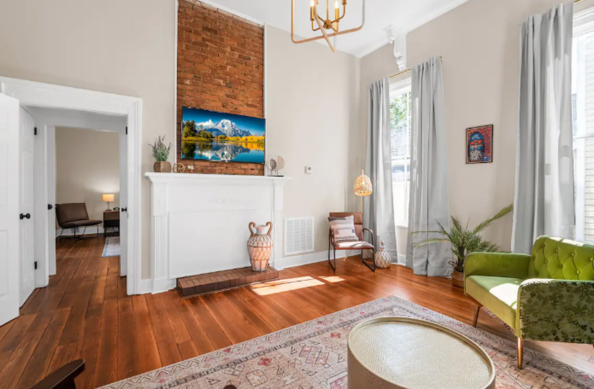 Victorian apartment full of character.