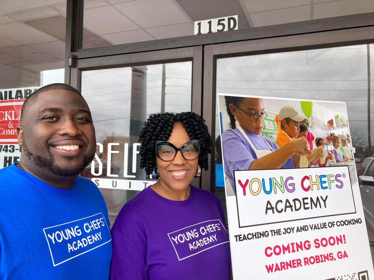 Daphne and Tarell Register, owners of the Young Chefs Academy franchise opening in Warner Robins,