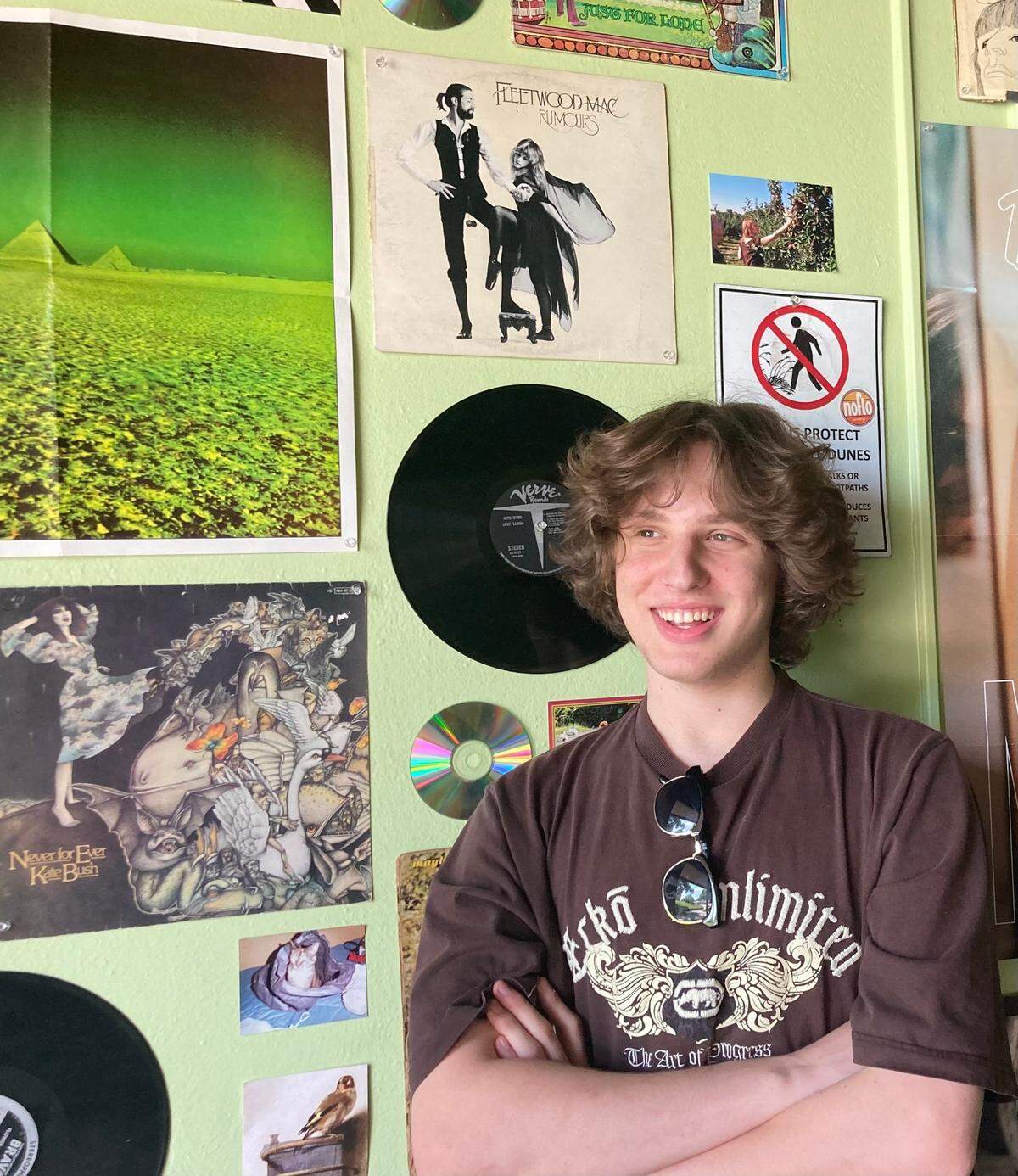 Noah Silver, owner of Vertigo Vinyl at 1305 Linden Ave. in Mercer Village in Macon.