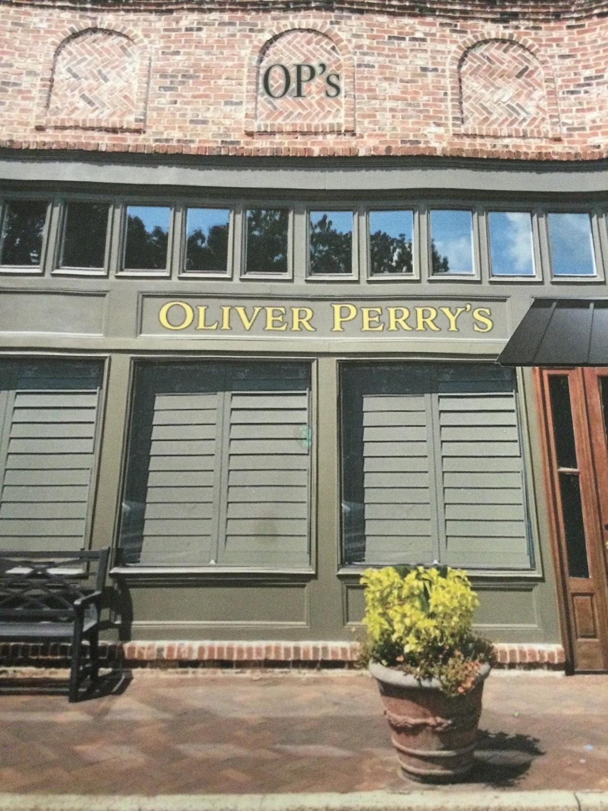 A rendering of what the signage will look like at Oliver Perry’s, a new fine dining restaurant and bar opening in 2022 at 805 Carroll St. in downtown Perry.