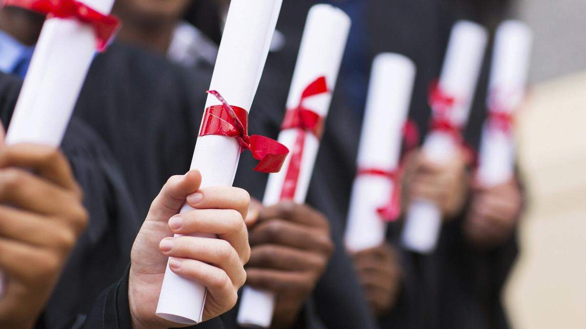 Graduation diplomas.