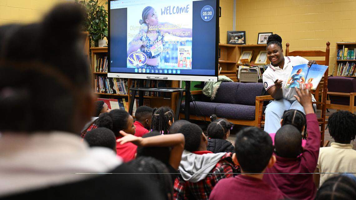 U.S. Olympian encourages Macon students to follow dreams, express emotions