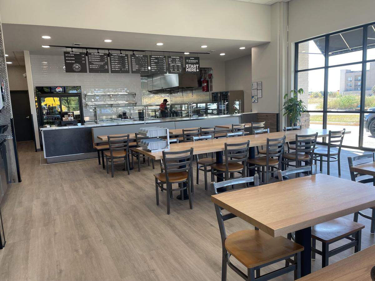 Inside the new DosBros Fresh Mexican Grill in Warner Robins ahead of its opening Saturday.