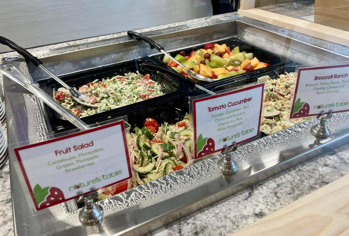 Some fruit and salad options at the new Nature’s Table at 781 Spring St., Suite 104, below the Lofts at Navicent in Macon.