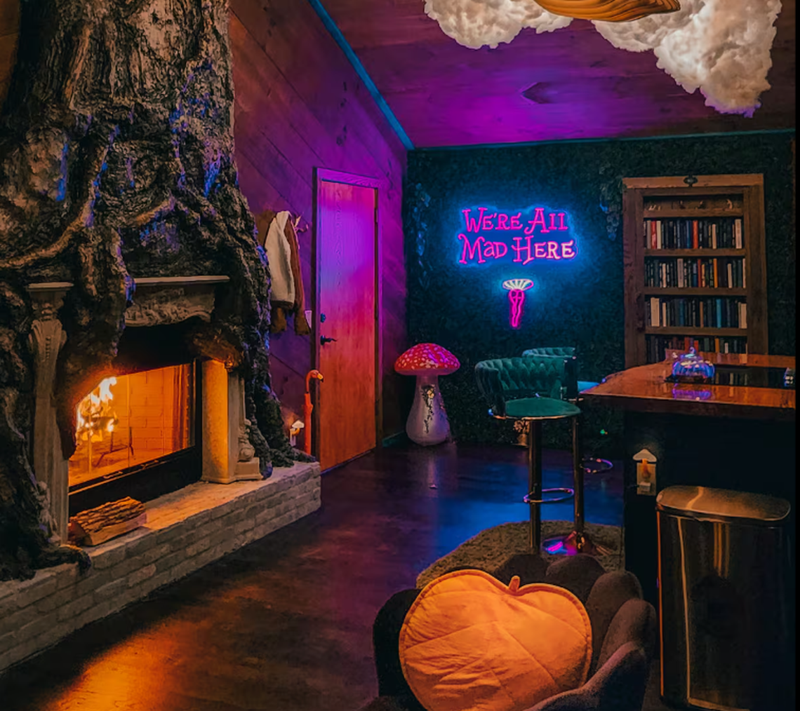 Mad Hatter cottage in Mineral Bluff, GA.