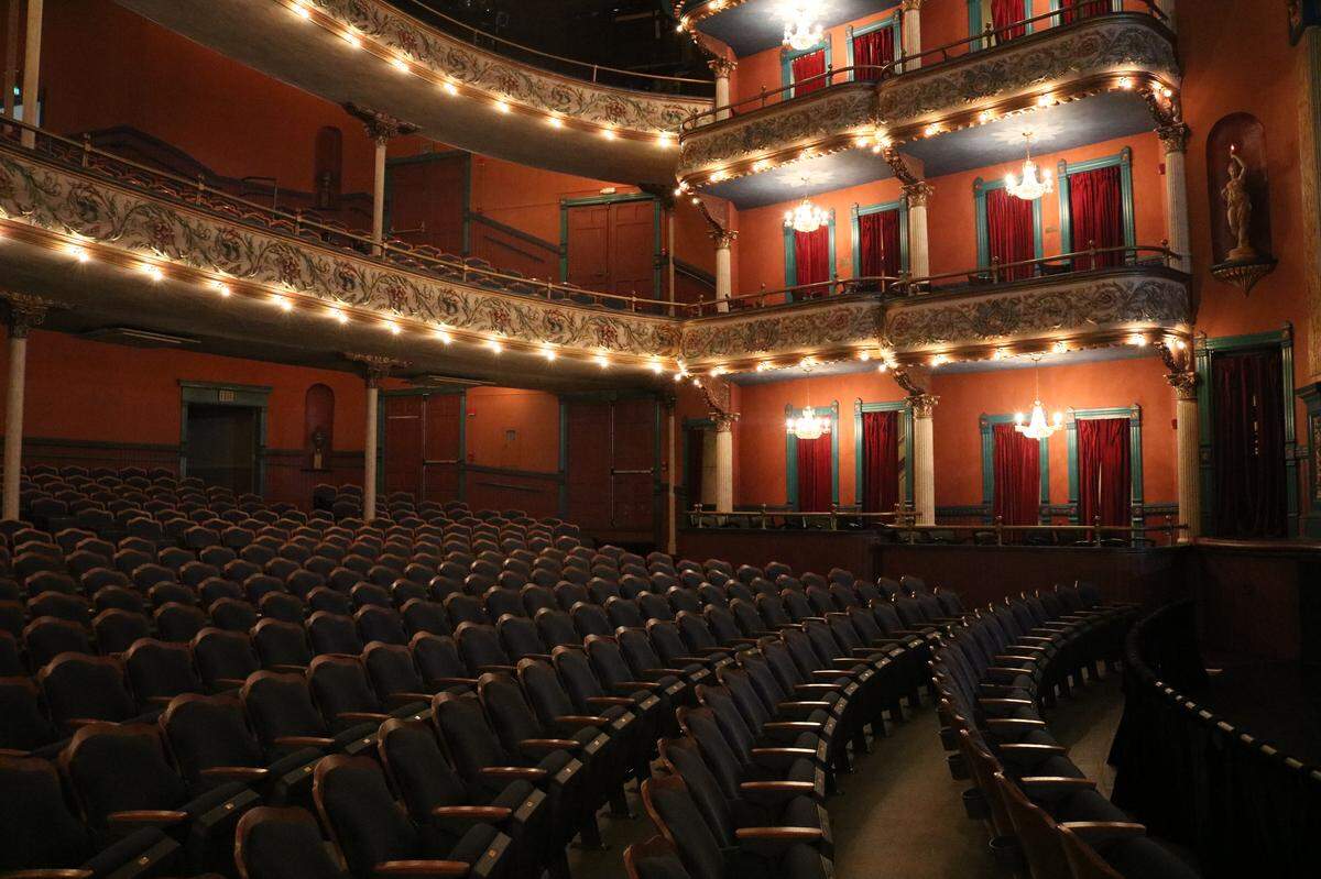 A view from inside the theater of the Grand Opera House in Macon, Ga. Photo taken February 11, 2020.
